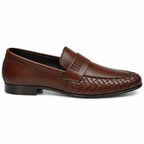 Brown Premium Formal  Loafers | Soft Padding Hand-Made Article | All Day Comfort