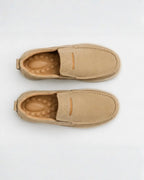 Premium Cream Medicated Comfort Loafers with Soft Cushioned Insole