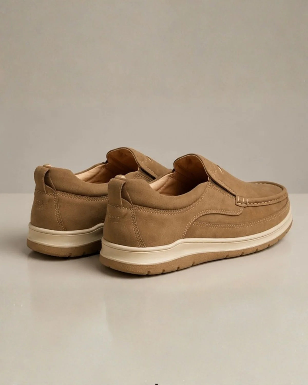 Premium Tan Brown Medicated Comfort Slip-On Loafers